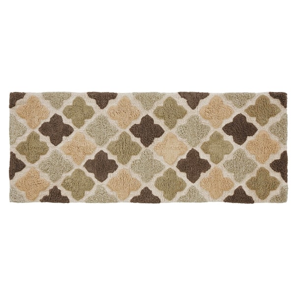 Chesapeake Oval Tub Mat Ivory (17x24)