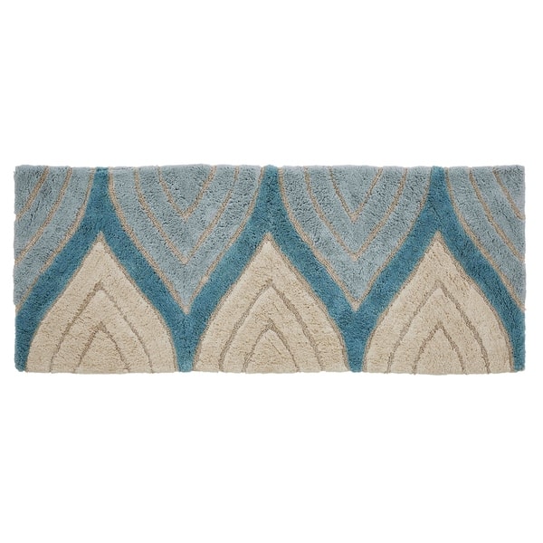 2pc Davenport Geometric Bath Rug Set Tan - Chesapeake