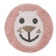preview thumbnail 5 of 13, Chesapeake Leonie Bath Mat (24"round) Rose Cloud