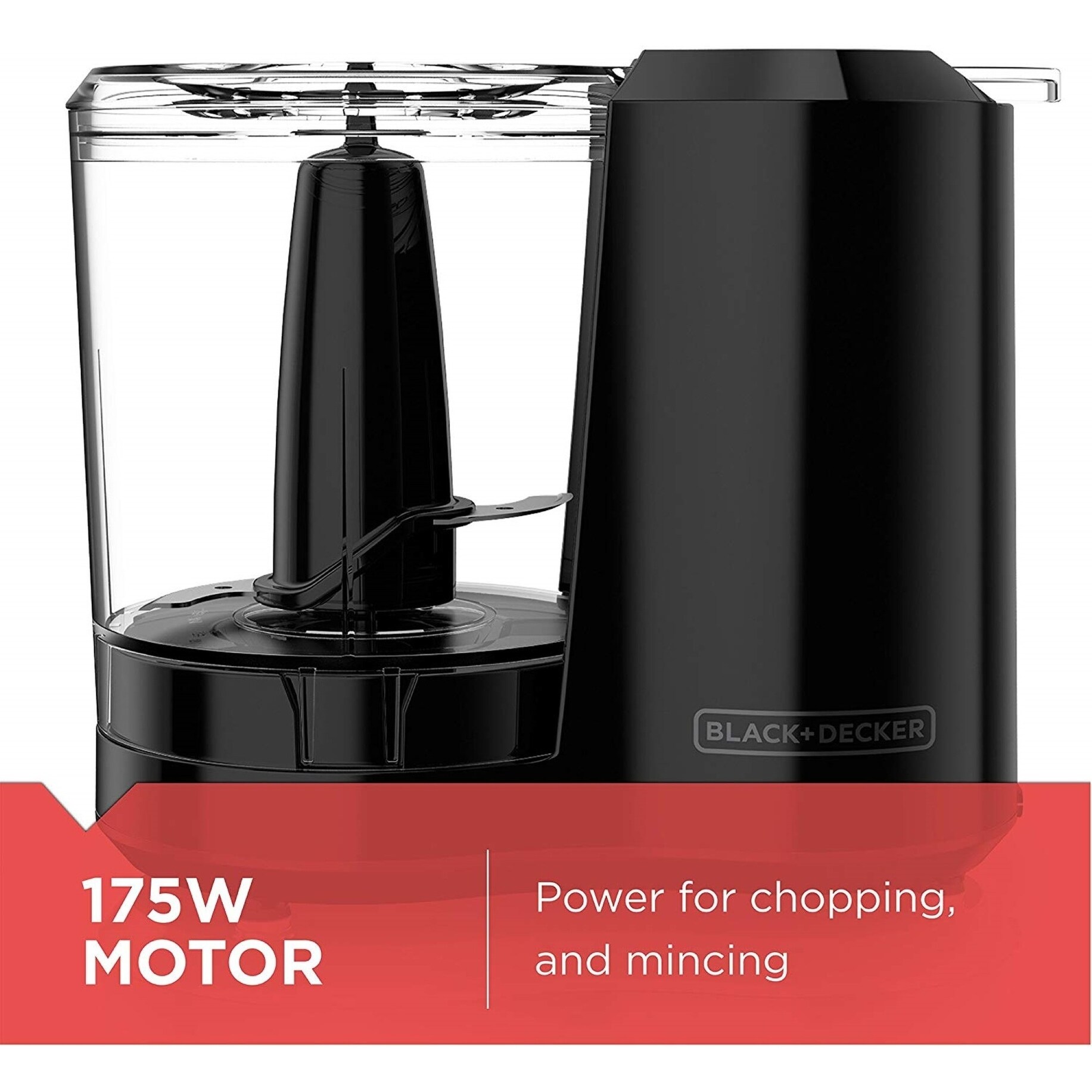 Black & Decker One-Touch 3 Cup Capacity Black Chopper - Bed Bath