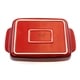 preview thumbnail 3 of 3, Crock Pot Artisan 5.6 Quart Stoneware Bake Pan in Red
