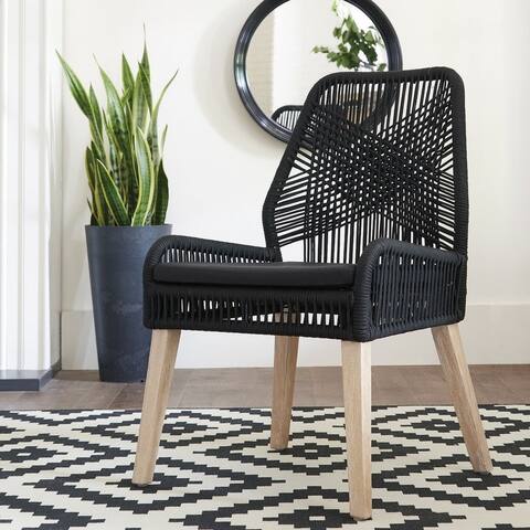 The Curated Nomad Chiltern Woven Rope Dining Chairs (Set of 2)
