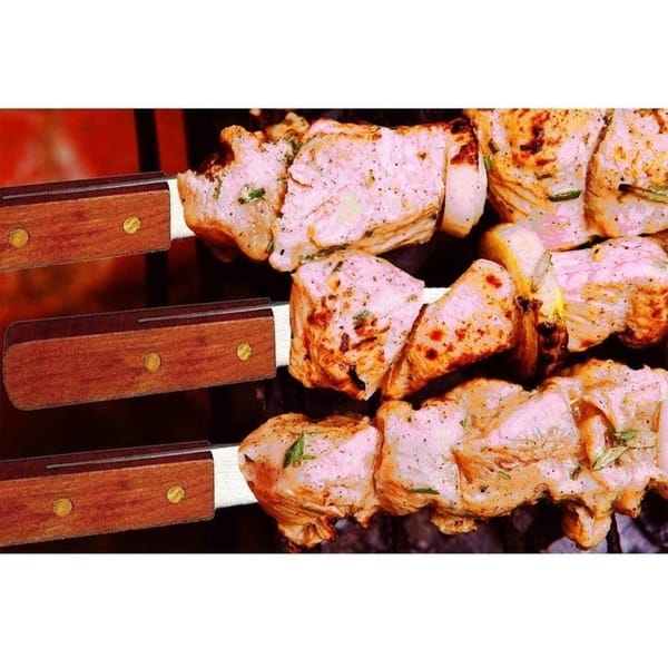 17 inch Brazilian BBQ Skewers Set of 12, Used for Barbecuing Meat