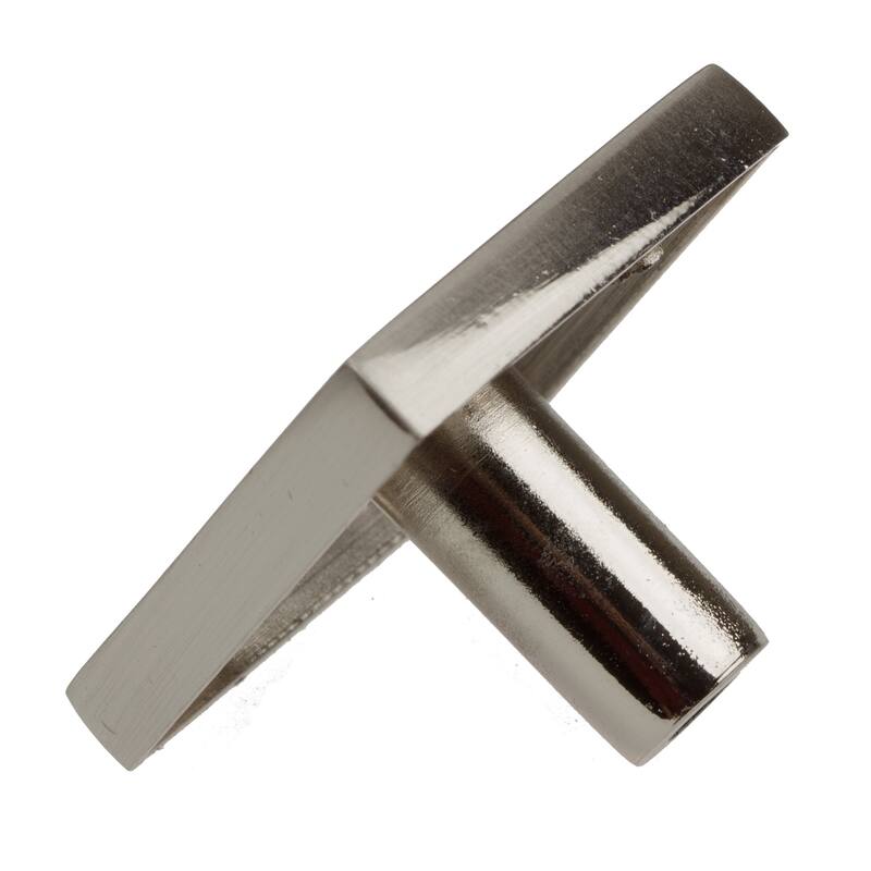 GlideRite 5-Pack 1-1/4 in. Satin Nickel Square Pyramid Cabinet Knobs - Satin Nickel