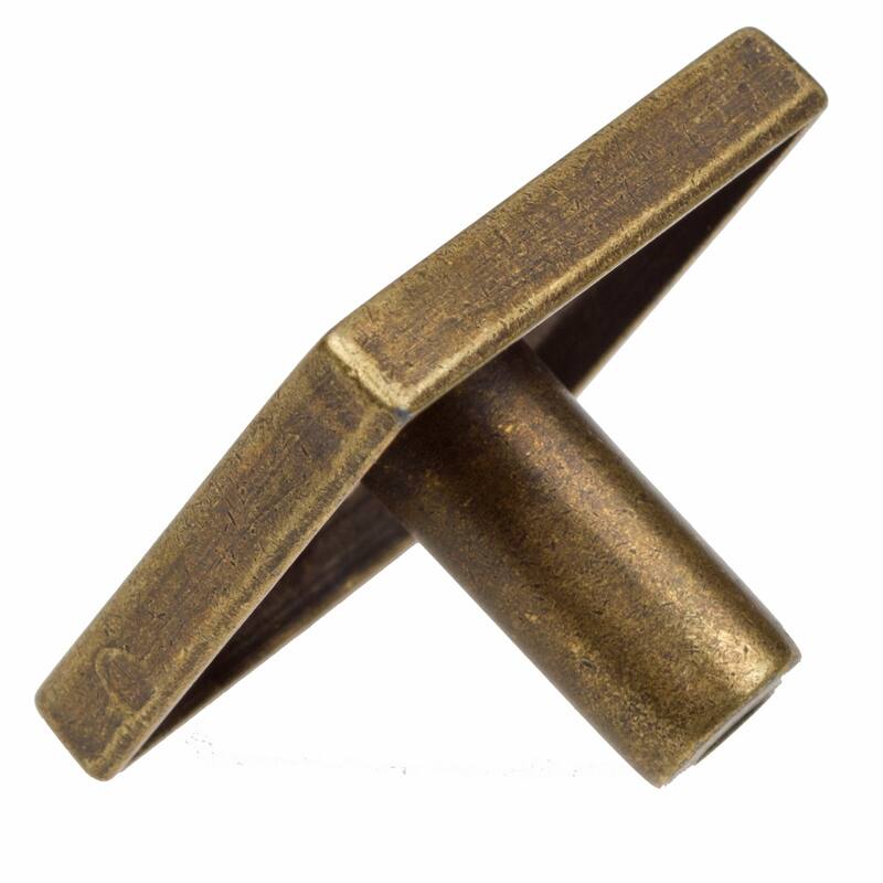 GlideRite 5-Pack 1-1/4 in. Antique Square Pyramid Cabinet Knobs