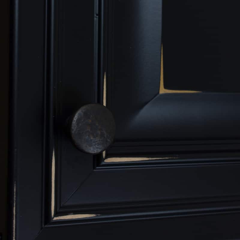 GlideRite 5-Pack 1-1/8 in. Rubbed Bronze Round Hammered Cabinet Knobs - Oil Rubbed Bronze