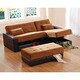 Furniture of America Sectional Sofa Bed/ Love Seat with Chaise