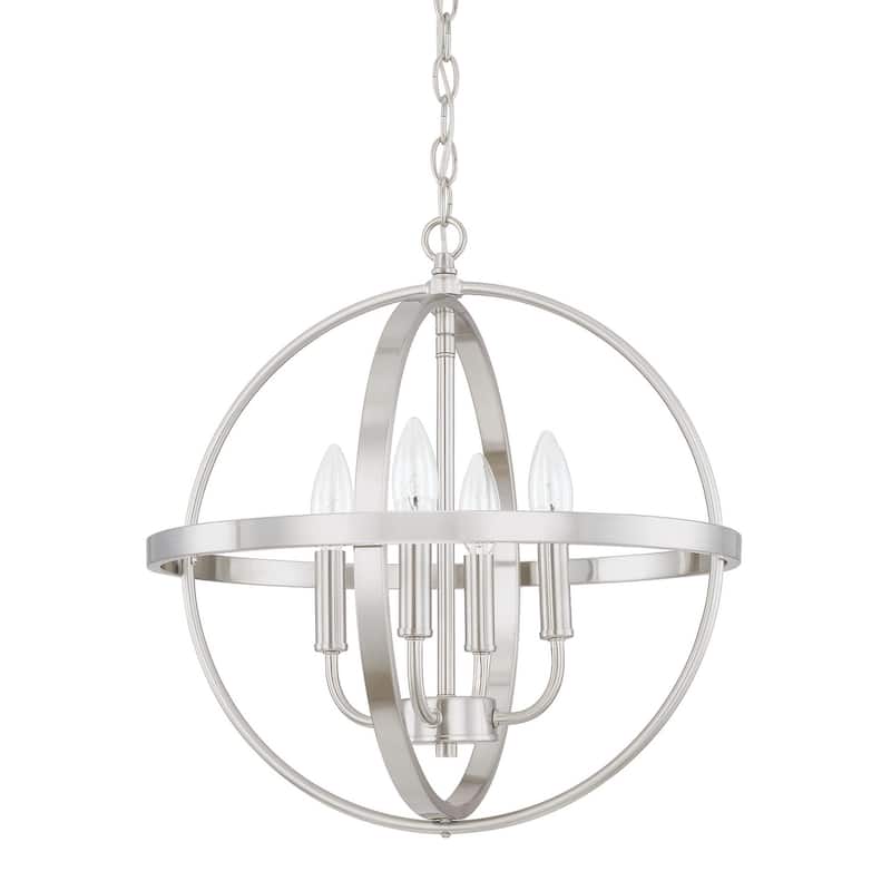 4-Light Pendant - Brushed Nickel