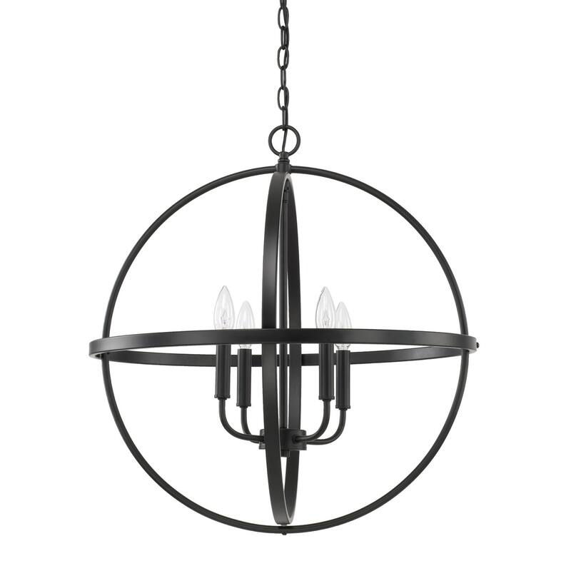 4-Light Pendant - Matte Black