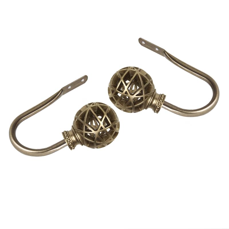 InStyleDesign Emerson Holdback Pair - Antique Brass