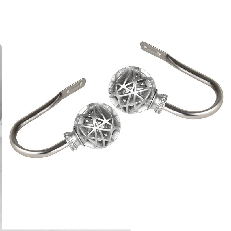InStyleDesign Emerson Holdback Pair - Satin Nickel