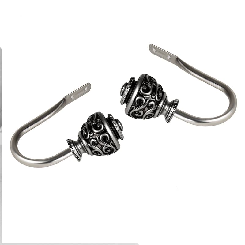 InStyleDesign Charlie Holdback Pair - Satin Nickel