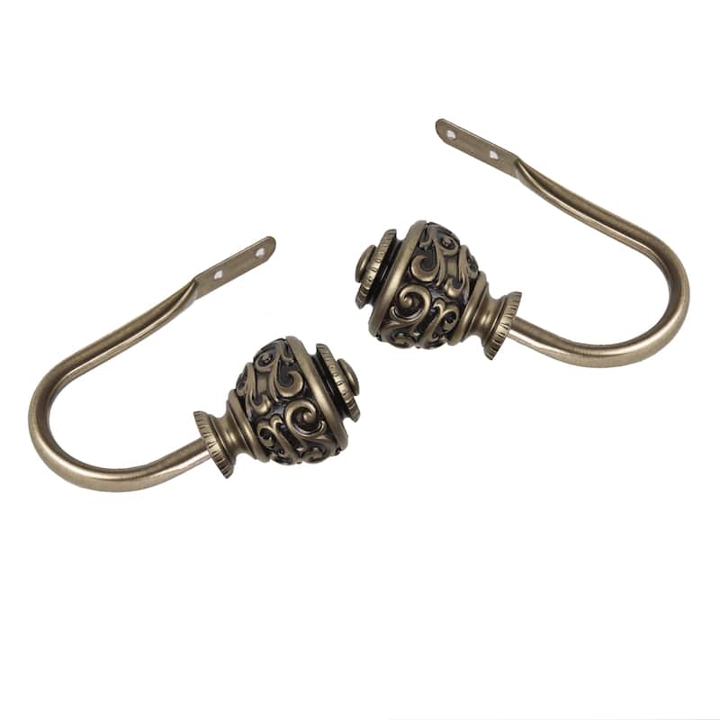 InStyleDesign Charlie Holdback Pair - Antique Brass