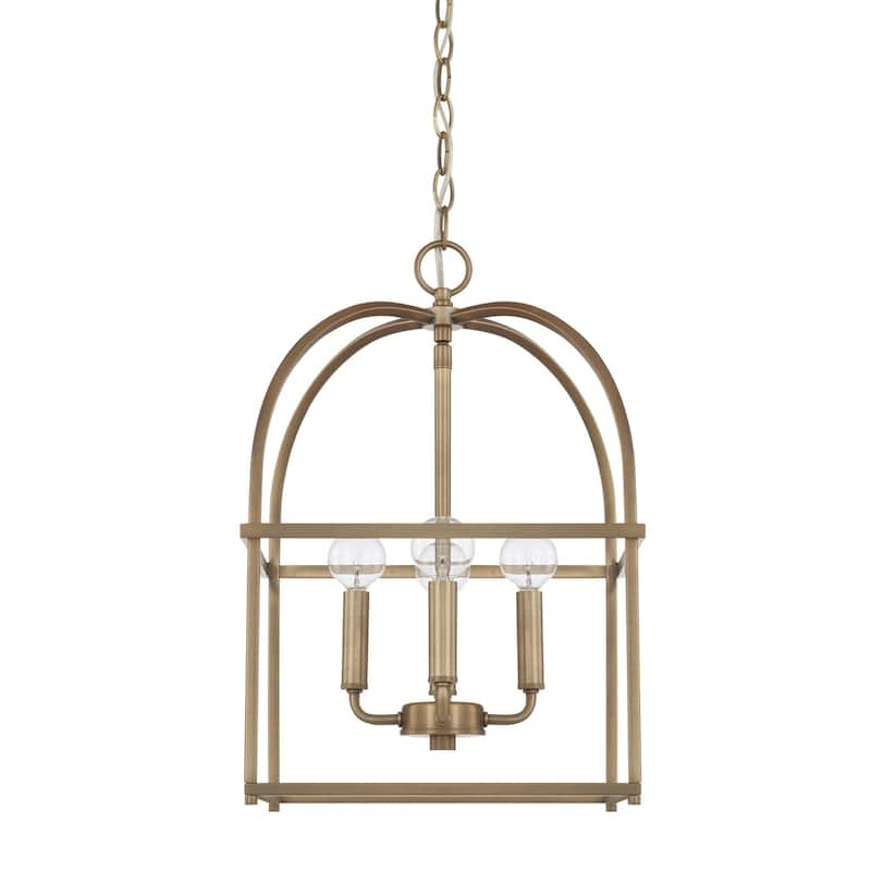 Modern Cage 4-light Foyer Pendant