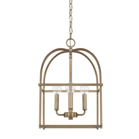Modern Cage 4-light Foyer Pendant