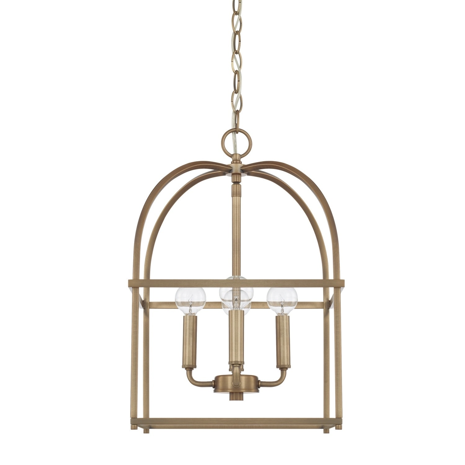 Modern Cage 4-light Foyer Pendant