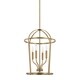 preview thumbnail 1 of 3, Greyson 4-Light Foyer Pendant Aged Brass