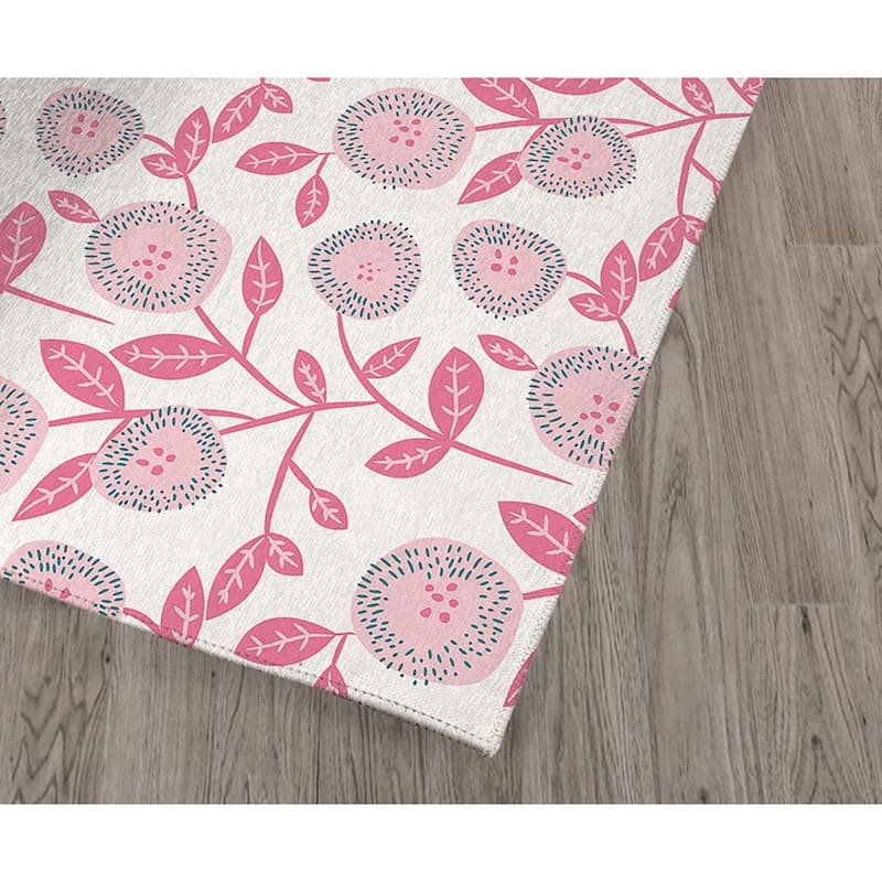 Wild Flower Pink Kitchen Runner By Kavka Designs - Bed Bath & Beyond 