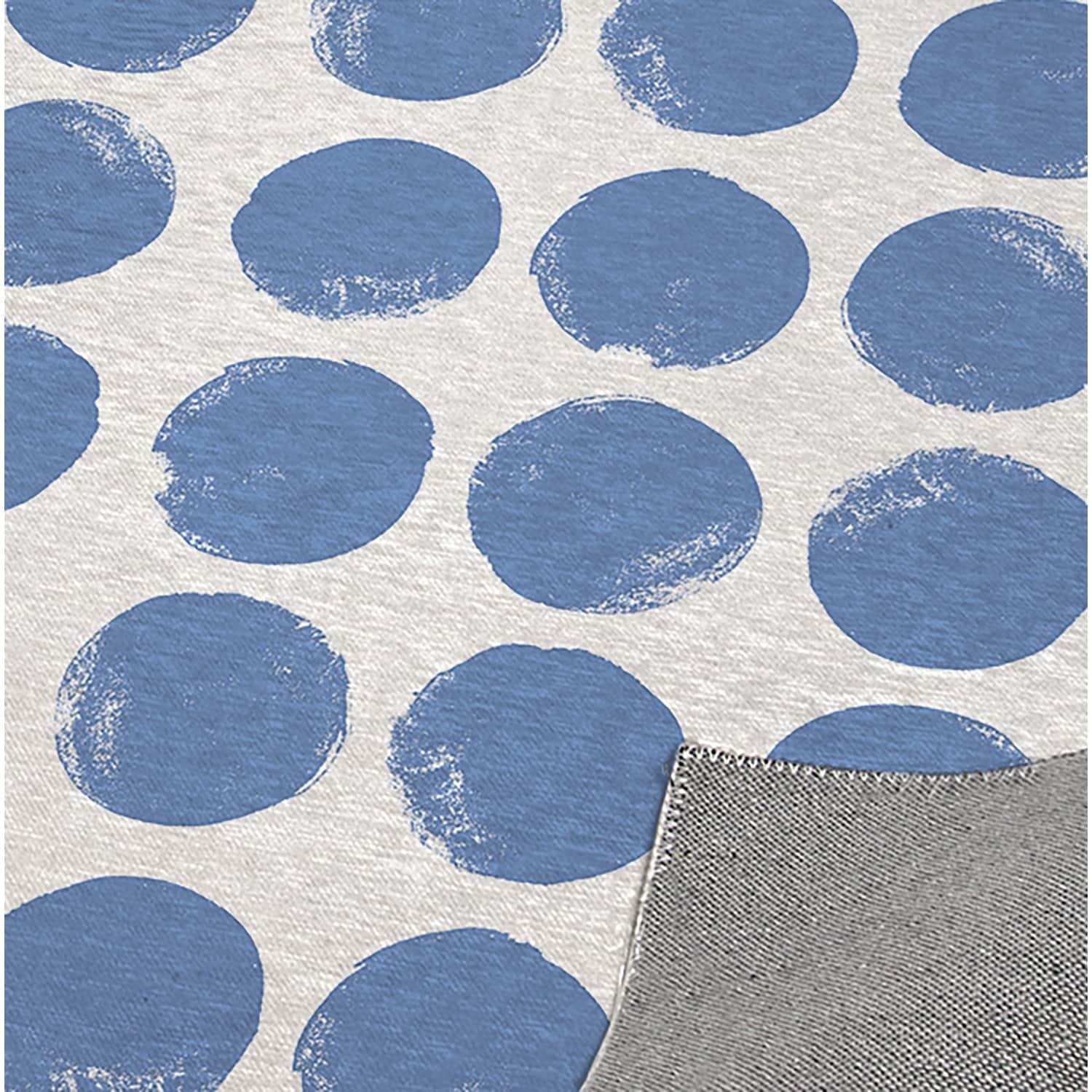 DOTS ABSTRACT NAVY Kitchen Mat By Kavka Designs - Bed Bath