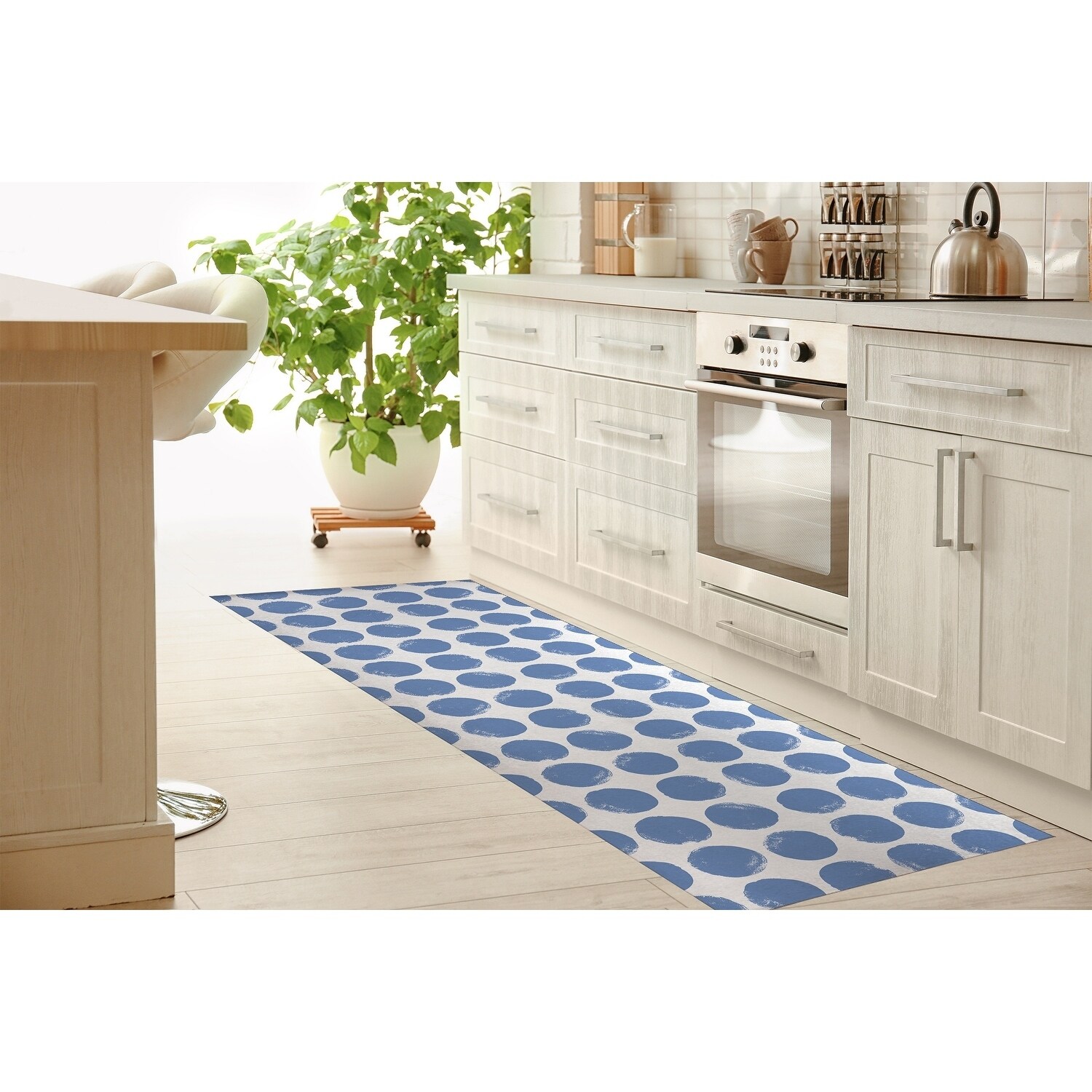 SussexHome Non-skid Ultra-thin Blended Cotton Runner Rug - 20 x