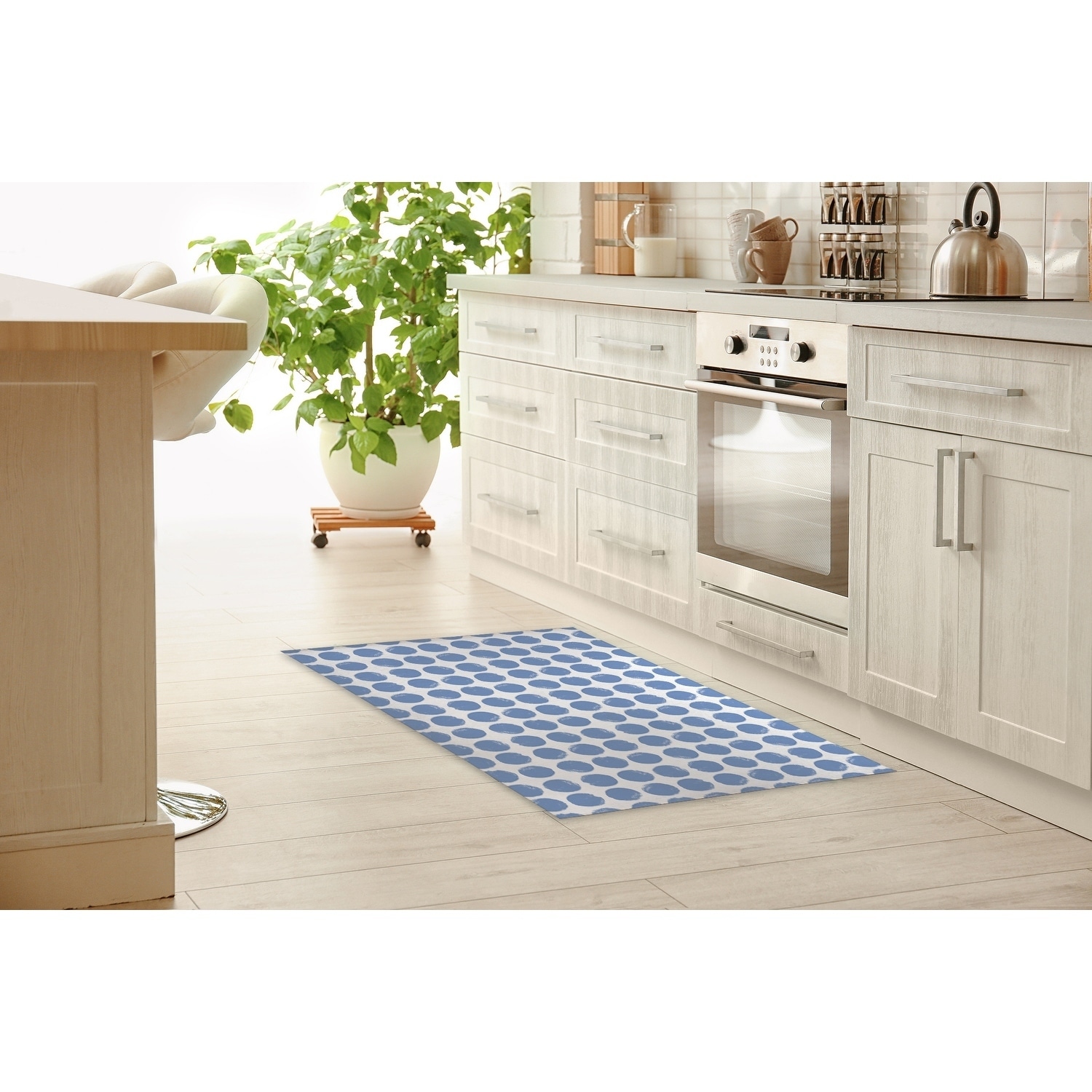 SussexHome Non-skid Ultra-thin Blended Cotton Runner Rug - 20 x