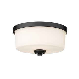 Arlington 2 Light 12.25 inch Matte Black Flush Mount Light