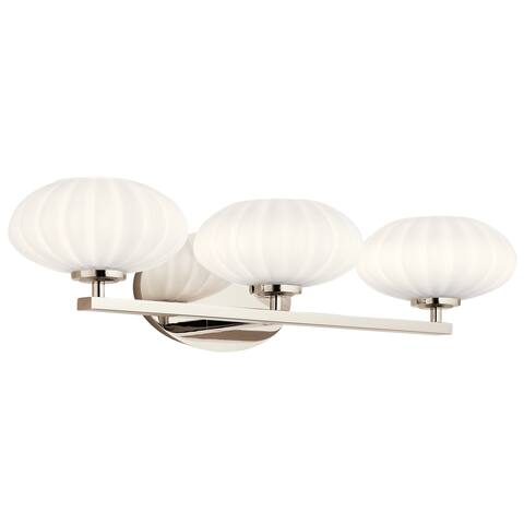 Kichler Lighting Pim 3-Light Vanity Light Polished Nickel