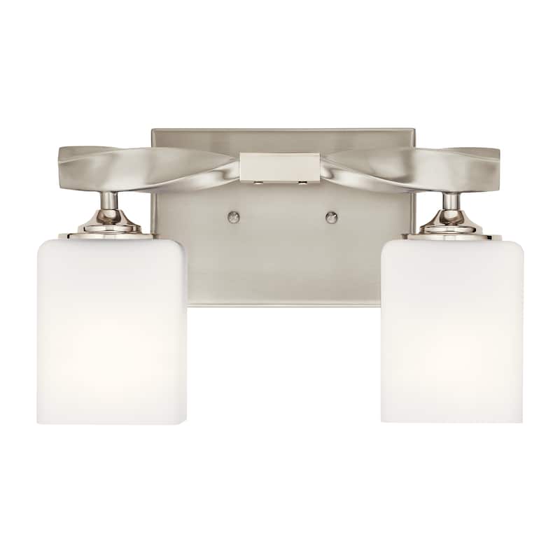 Kichler Lighting Marette 2-Light Vanity Light Brushed Nickel