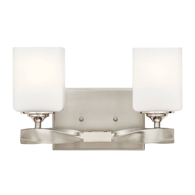 Kichler Lighting Marette 2-Light Vanity Light Brushed Nickel
