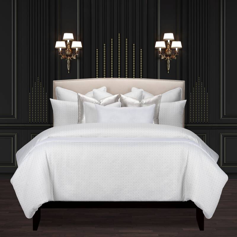 Manuscript Geometric Shimmering Supreme Duvet Cover and Insert Set