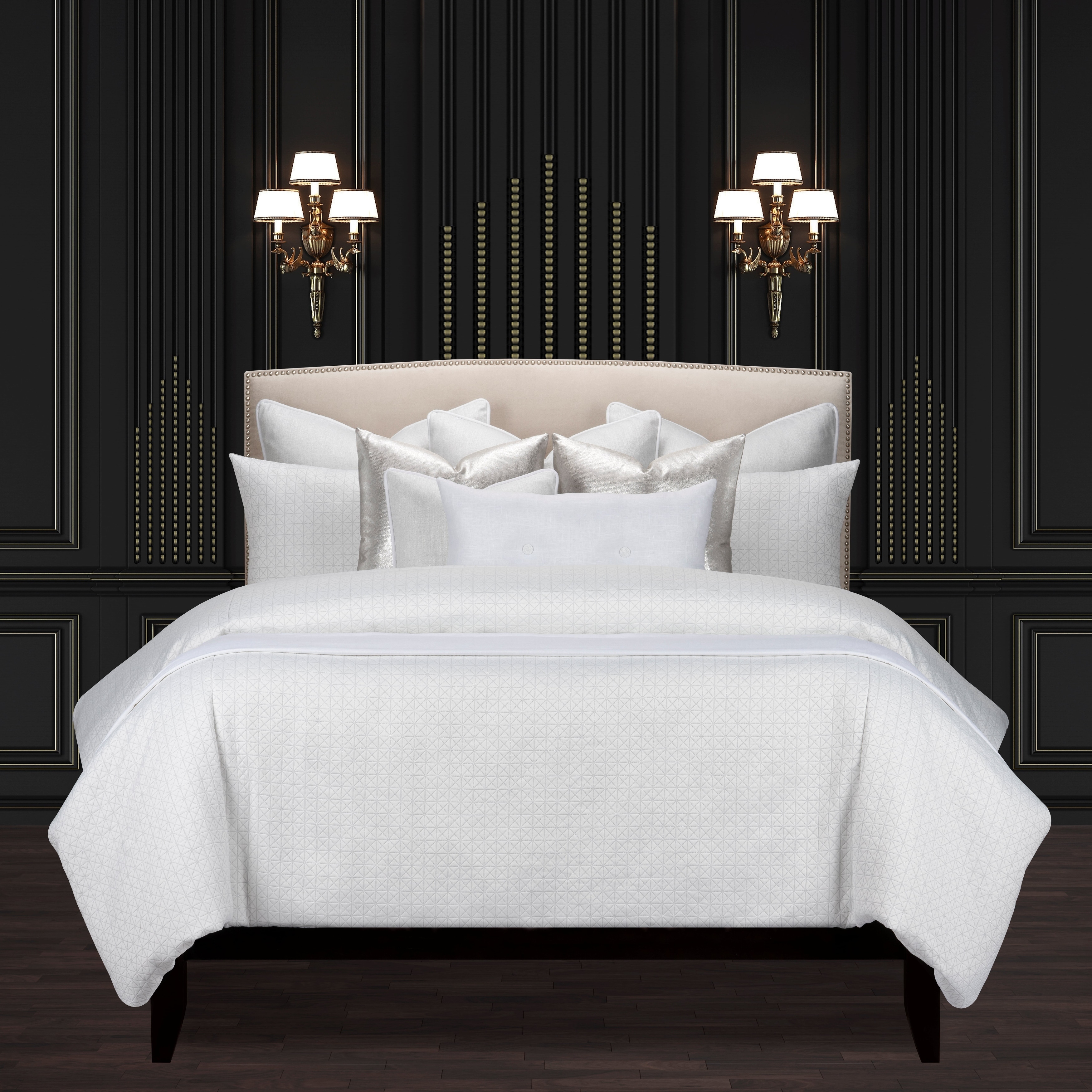 Manuscript Geometric Shimmering Supreme Duvet Cover and Insert Set