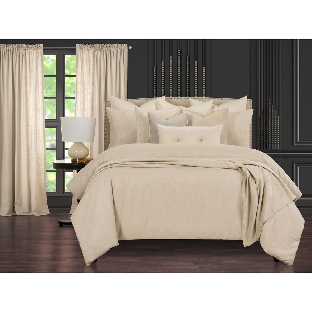 Afternoon Cafe Luxury Linen Supreme Duvet Cover And Insert Set Oat King From Overstock Com Accuweather Shop