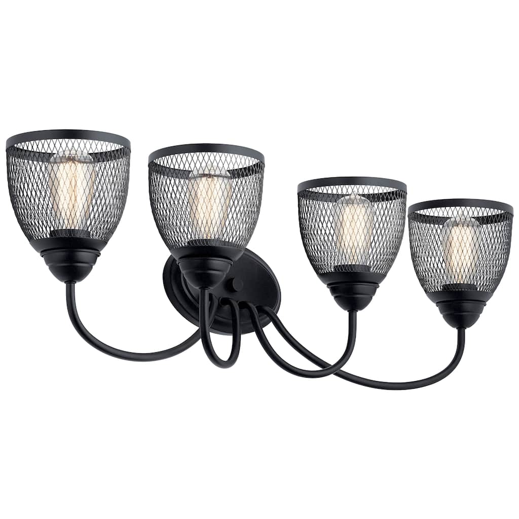 Kichler Lighting Voclain 4-Light Vanity Light Black