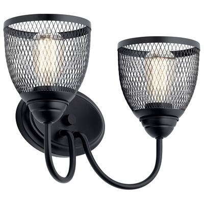 Carbon Loft Balch Black 2-light Vanity Light