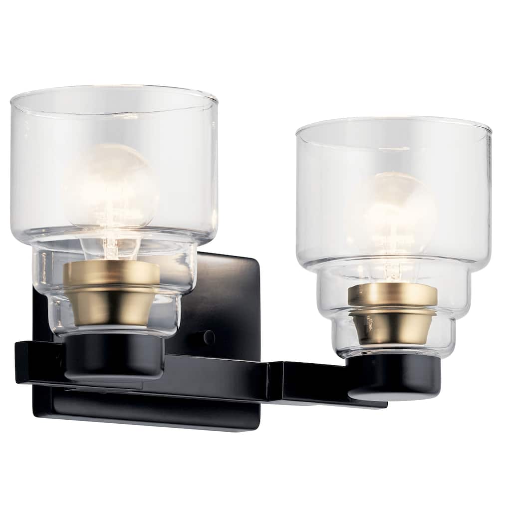 Kichler Lighting Vionnet 2-Light Vanity Light Black