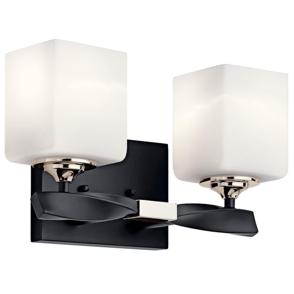 Kichler Lighting Marette 2-Light Vanity Light Black