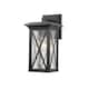Brookside 1 Light Outdoor Wall Sconce - Black