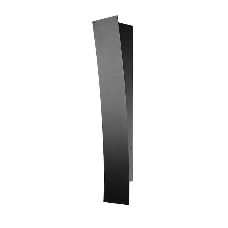 Landrum 1 Light Outdoor Wall Sconce - Black. - Black - Black