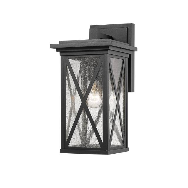 Brookside 1 Light Outdoor Wall Sconce - Black