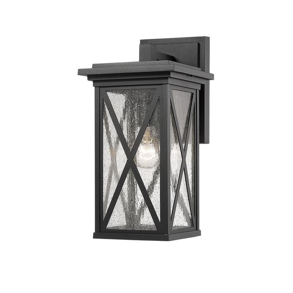 slide 1 of 1, Brookside 1 Light Outdoor Wall Sconce - Black