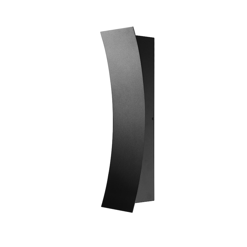 Landrum 2 Light Outdoor Wall Sconce - Black. - Black - Black