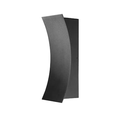 Landrum 2 Light Outdoor Wall Sconce - Black. - Black