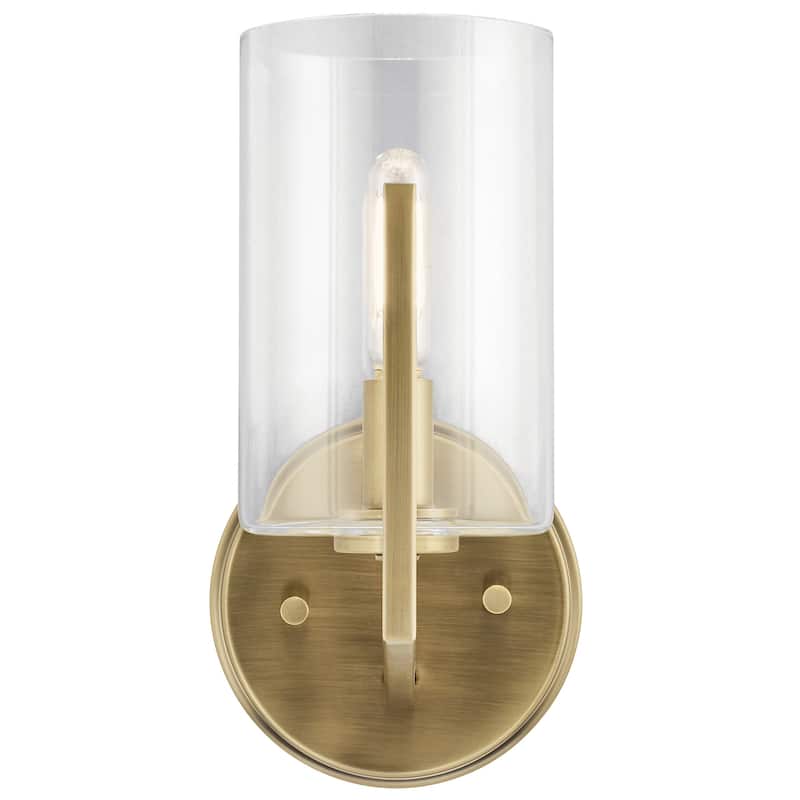 Kichler Lighting Nye 1-Light Wall Sconce Brushed Natural Brass