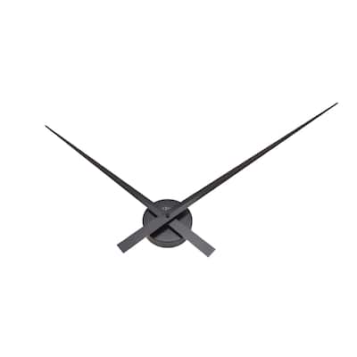 Unek Goods NeXtime Hands Wall Clock, Decorative, Black, Battery Operated