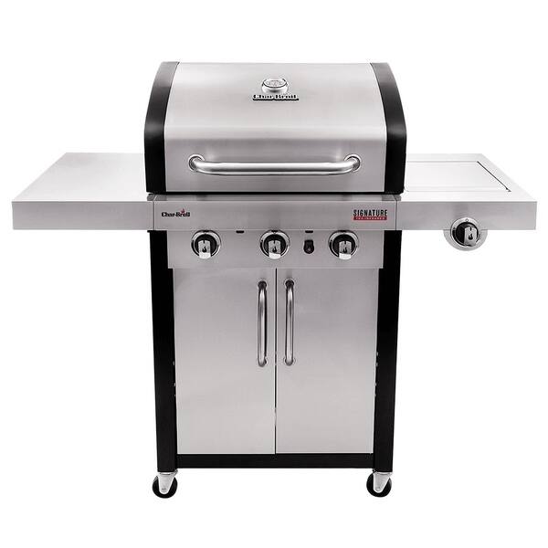 Disco beskydning offentliggøre Char-Broil Signature TRU-Infrared Series 3-Burner Grill - Silver/Black -  Bed Bath & Beyond - 30755007