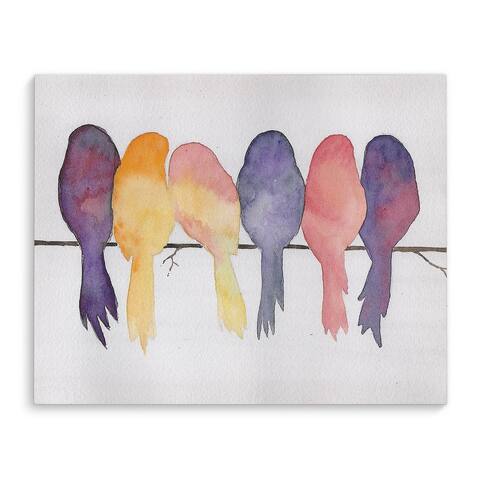 Porch & Den Jayne Conte 'Birds on a Wire' Canvas Art