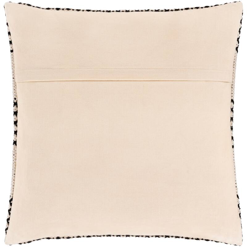 Livabliss Renna Farmhouse Black/ Ivory Striped 20-inch Throw Pillow