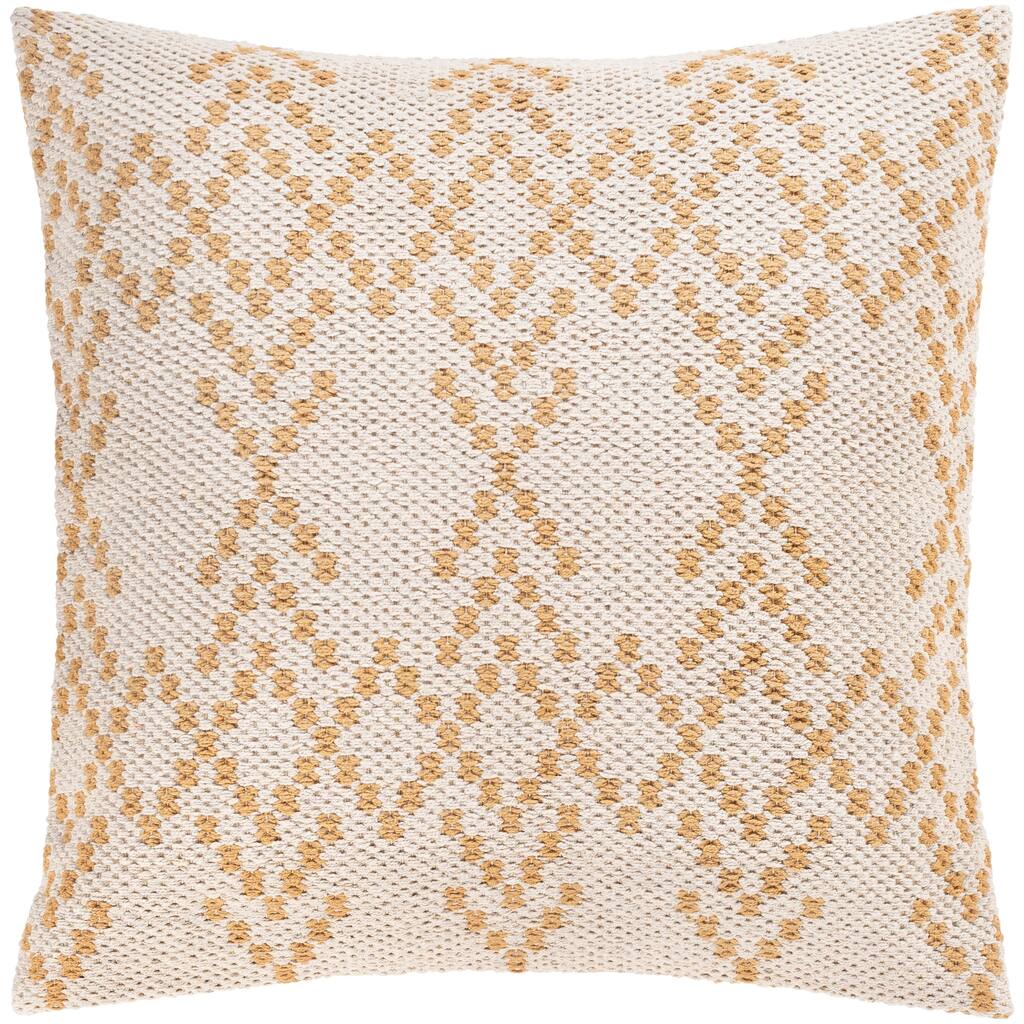 Risko Geometric Striped Cotton 20-inch Throw Pillow
