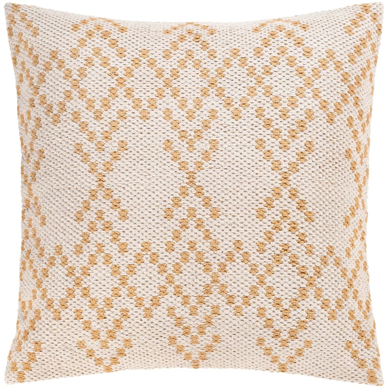 Risko Geometric Striped Cotton 20-inch Throw Pillow - Feather Down