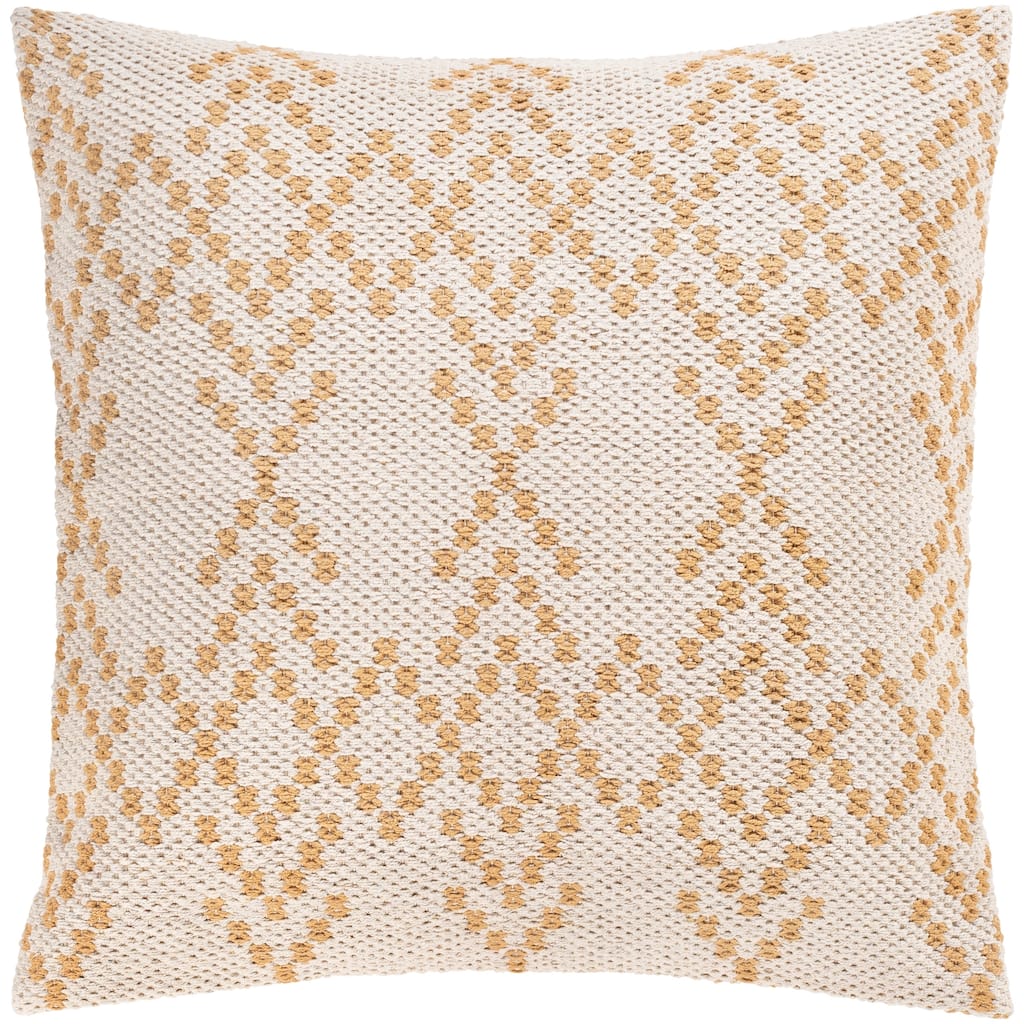Risko Geometric Striped Cotton 20-inch Throw Pillow